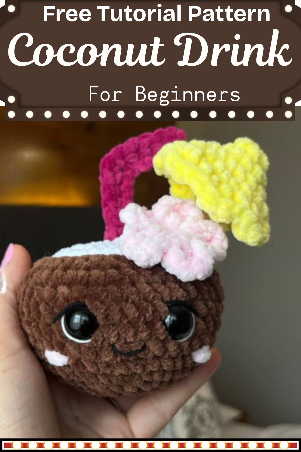 Sweet Crochet Coconut Drink Pattern to Make